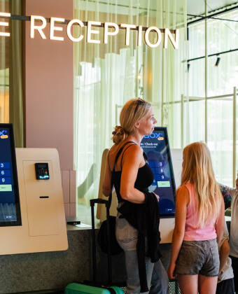 Enjoy a smooth arrival with quick self-service check-in, offering flexibility and convenience from the start.