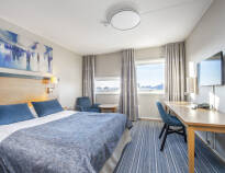 Rummen är behagligt inredda och här kan ni få en god natts sömn efter en spännande dag i Oslo.