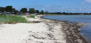 Machen Sie einen Strandausflug zum Bjert Strand. Der ist auch kinderfreundlich mit flachen Ufern und sandigen / felsigen Böden.