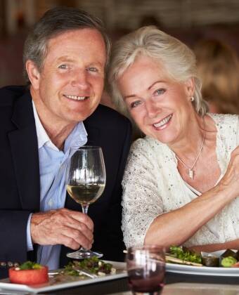 Dine at the hotel and enjoy a glass of wine in each other's company