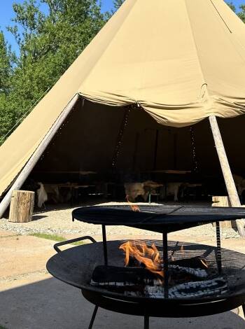 The tepees give guests a fun and cosy way to unwind, perfectly fitting the hotel’s laid-back vibe.