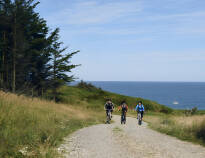 Hotellets närområde erbjuder goda möjligheter för cykel- och vandringsturer i den danska naturen.