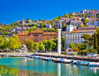 Rijeka er Kroatiens tredje største by, hvor I kan opleve shopping, restauranter, kultur og meget mere.