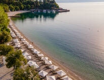 You stay just 50 metres from the beautiful blue sea and long beaches of the Croatian coast