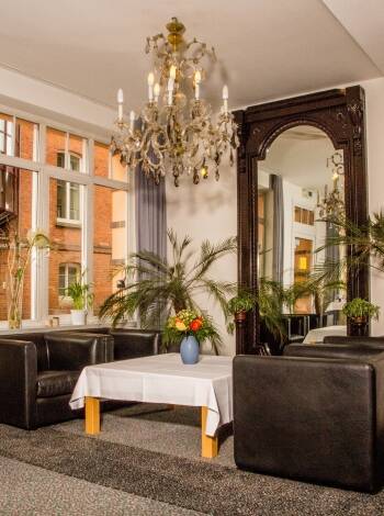 Ringhotel Altstadt Güstrow har en trevlig lobby