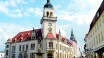 Nyt en spasertur i den gamle bydelen i Güstrow, hvor dere finner hyggelige smug og utallige vakre bygninger.