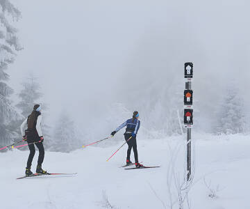 Im Winter ist Skifahren in der näheren Umgebung möglich - perfekt für einen Winterurlaub.