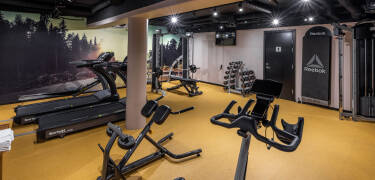 På hotellet har ni tillgång till både bastu och gym med moderna träningsmaskiner och diverse redskap.