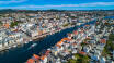 Haugesund ist eine schöne Stadt mit herrlichem Blick auf das Meer.