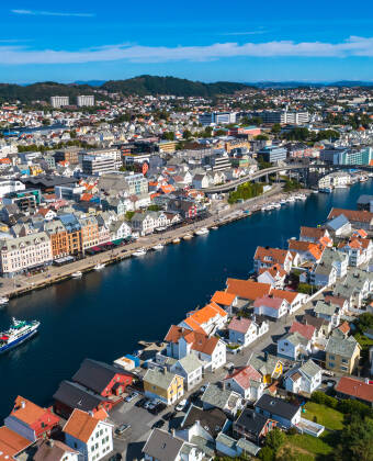 Haugesund er en vakker by med fantastisk utsikt over havet.