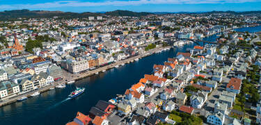 Haugesund is a beautiful town with fantastic view of the sea.