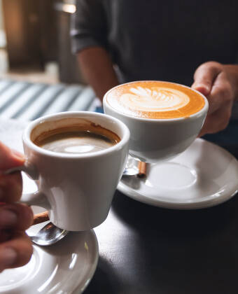 The hotel serves free coffee in a cosy, relaxed atmosphere.