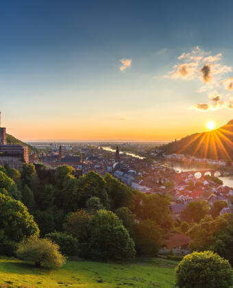 Das Hotel liegt malerisch im Herzen der romantischen Rhein-Neckar-Region.