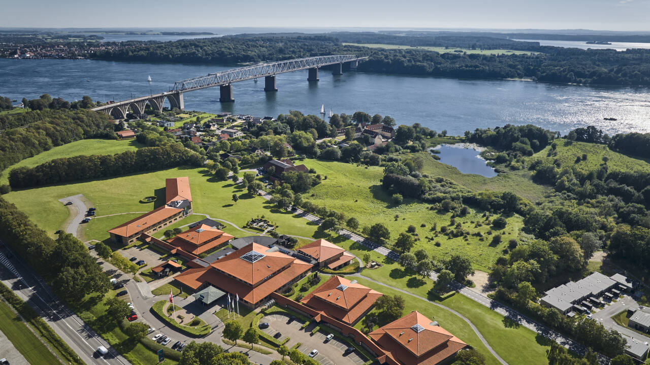 Trinity Hotel ligger mitt i naturen i Fredericia, nära Lilla Bält.