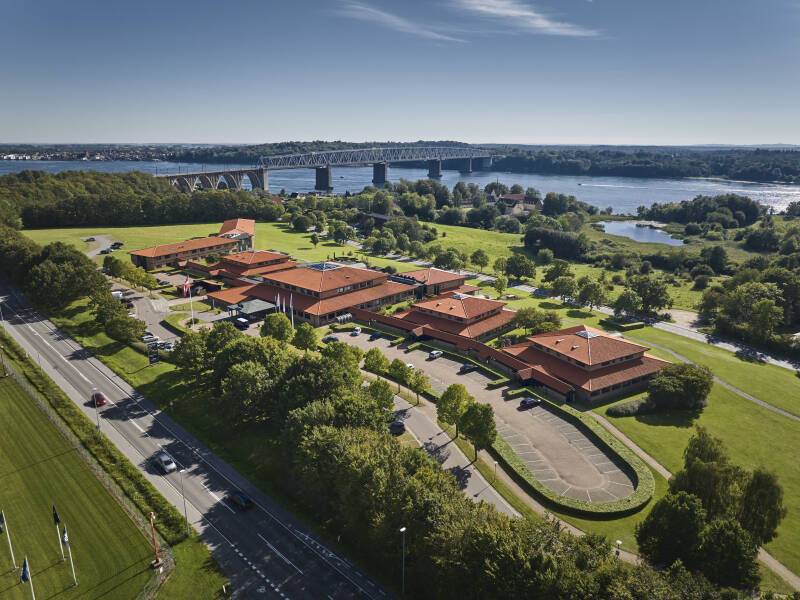 Trinity Hotel ligger midt i naturen i Fredericia, tæt på Lillebælt.