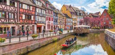 Known as Alsace's wine capital, Colmar also boasts fine half-timbered houses along the river that flows through the town.