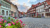 Quedlinburg er på UNESCO´s verdensarvsliste takket være sine velbevarede bindingsværkshuse, brostensgader i den gamle bydel.