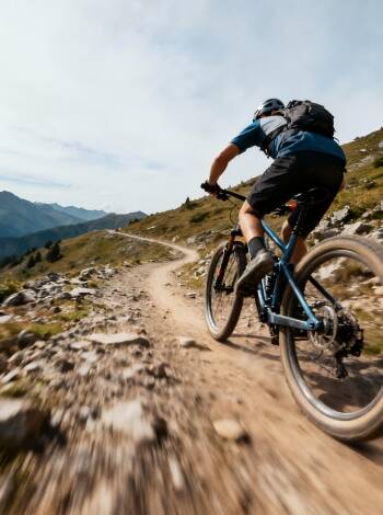 Välutvecklade bikeparker och downhill-leder väntar mountainbike-entusiaster.