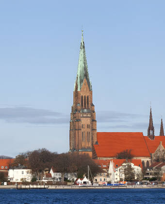 Take a trip to the cosy town of Schleswig, where you'll see the city's beautiful cathedral.