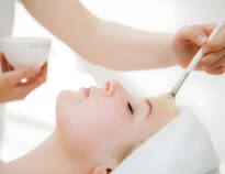 The hotel offers various cosmetic treatments and massages for a fee.