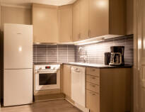 The fully furnished kitchen makes it easy to take care of a quick lunch or dinner.