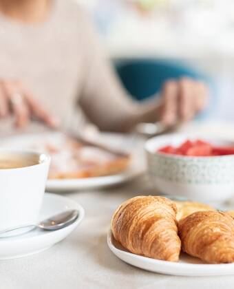 Enjoy the daily breakfast served at Radisson Blu Mountain Resort.