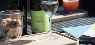 Terrassen i Vedbæk er populær, især når der er perfekt rosévejr.