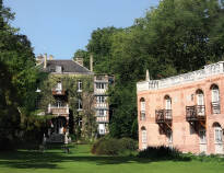 Charming 4-star hotel beautifully situated by a river and in the middle of a park