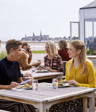 Das Hotel liegt einmalig schön, direkt vor der Øresundküste, im charmanten Stadtteil Helsingør in Marienlyst.