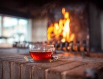 Take time for a relaxing cup of tea in front of the fireplace while you recharge your batteries.