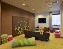 Children can have fun in the hotel's playroom, where there is something for both younger and older children.