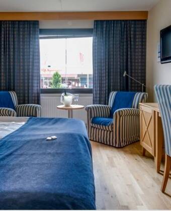 Njut av hotellets trevliga atmosfär med ljusa och fräscha rum samt gemensamma utrymmen.
