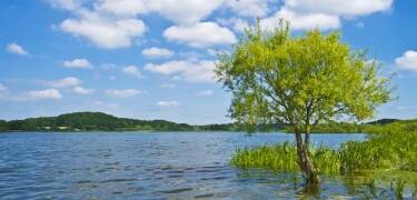 Die Region ist für ihre zahlreichen Seen bekannt, die zusammen eine wunderschöne Seenlandschaft bilden.