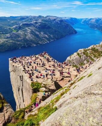 The famous Preikestolen viewpoint is well-worth a trip.