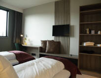 Relax in Hotell Jæren's stylish, comfortable, and modern accommodations.