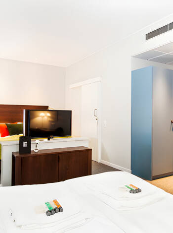 The modern rooms offer a 4-star standard, providing you with high comfort during your stay.