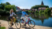 At the hotel, you can rent bikes to explore the area's small lakes and quaint towns.