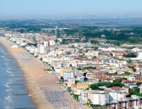 Hotel Panorama is centrally located and just a few steps from the sea along Jesolo's main street.