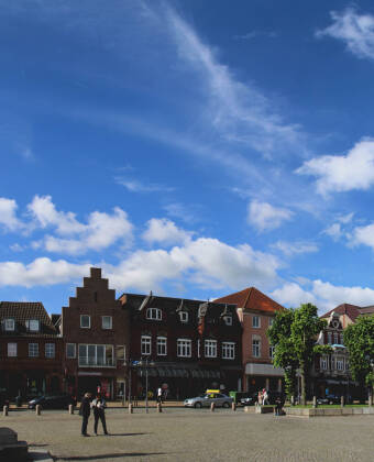 Visit the market in the small port town of Husum, not far from Friedrichstadt.