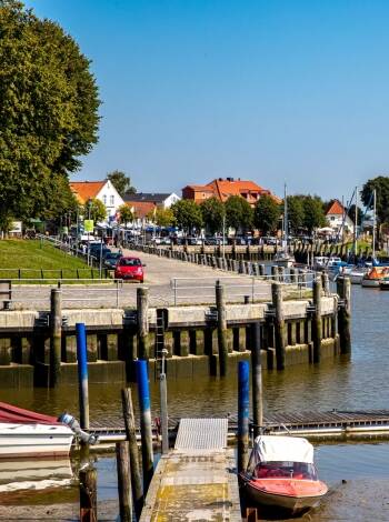 The port town of Tönning is just a short drive from Friedrichstadt.