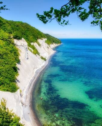 Die spektakulären Klippen von Møns Klint sind leicht zu erreichen.