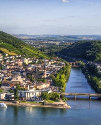 Visit the idyllic town of Bingen am Rhein, on the other side of the Rhine, or take a trip to Mainz.