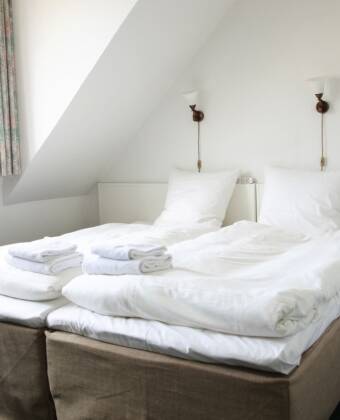 An example of one of the hotel's cosy double rooms