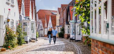 Tønder er en liten koselig by, hvor det meste er innen gangavstand. Arkitekturen bærer også preg av tysk innflytelse frem til gjenforeningen i 1920