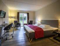 Rooms are spacious, providing ample space for relaxation.