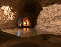Visit the interesting limestone quarries, where the atmosphere is very special.