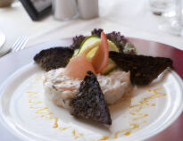 The hotel's restaurant offers good hearty inn food in a cosy and inviting setting.