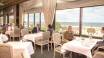 The hotel's beautiful restaurant, 'Ostseerestaurant', offers good food and a beautiful view of the sea.