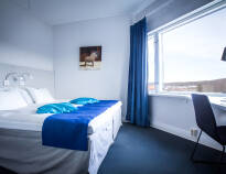 De indbydende værelser er alle lyst og enkelt indrettet og danner en behagelig ramme om jeres ophold i Jönköping.