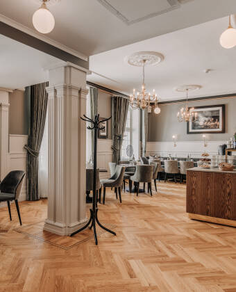 Taste homemade treats in Fröken Ljungs Café, which is open 24 hours a day.